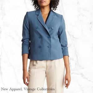 CALVIN KLEIN Women's Double-Breasted Suit Jacket, 2-Button Blazer w/Notch Collar - Picture 1 of 4
