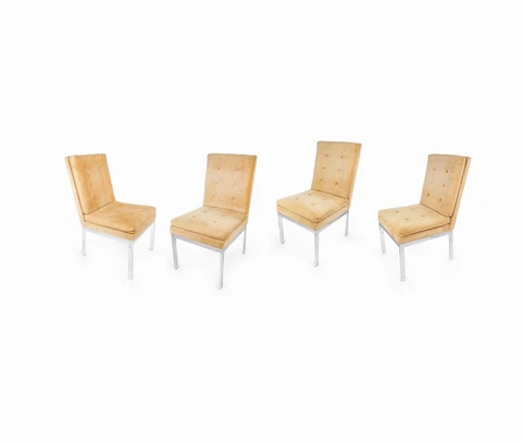 Milo Baughman Dining Chair Set of 4 DIA Design Institute America Mid Century Mod Cover