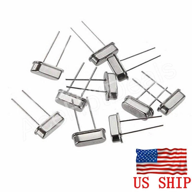 10pcs 16MHZ 16.000M HZ HC-49S Crystal Oscillator Arduino Raspberry Breadboard - Image 1 of 4