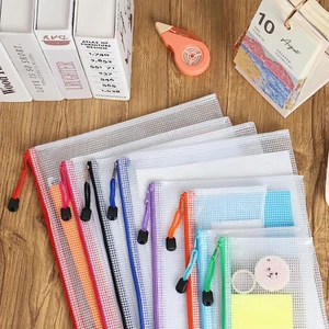 Mesh Zipper Pouch Bags Waterproof Travel School Supplies Home Organization 30Pcs - Picture 1 of 6