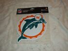 MIAMI DOLPHINS RETRO  LOGO DECAL DIE CUT LOGO 8 INCH FOR WINDOW CAR OR HOME NEW