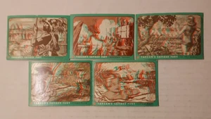 1953 Tarzan Savage Fury 3D Trading Cards - 5 Karten - Bild 1 von 2
