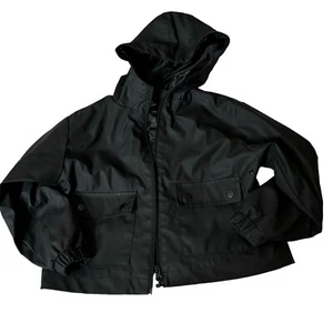 Art Class Black Hoodie Jacket Water Resistant Smal Recycled Polyester - Picture 1 of 7