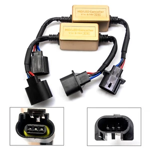 H13 9008 LED Headlight No Error Anti Flicker Resistor Decoder For High/Low Beam - Foto 1 di 5