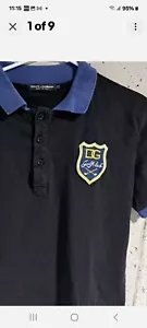 dolce gabbana Mens Cotton Golf Polo Shirt Size Small - Picture 1 of 10