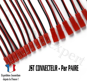 Paire Connecteur JST Mâle + Femelle - RC, lipo, modélisme, Arduino, Pi, DIY - Imagen 1 de 2
