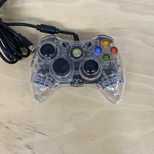 XBOX 360 Afterglow Wired Clear Controller PL-3702 & Parts Only - Picture 1 of 3