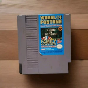 Vintage Wheel of Fortune -- Family Edition (Nintendo NES, 1990) Gioco Tek - Foto 1 di 5