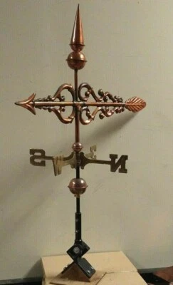 Copper ARROW weathervane,Complete Cottage/medium size vane with mount.SHIPSFAST - Image 1 of 2