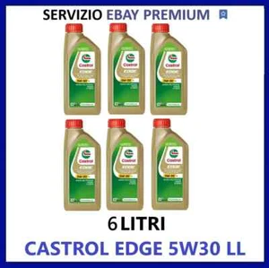OLIO MOTORE AUTO CASTROL EDGE TITANIUM FST 5W30 LL -6 LT LITRI - Foto 1 di 1