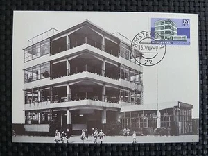 NETHERLANDS MK 1969 ARCHITECTURE BAUHAUS MAXIMUM CARD MAXIMUMKARTE MC CM c3728 - Imagen 1 de 2