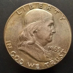 1963-P Franklin Half Dollar. Über Stempelglanz. #0396 - Bild 1 von 2