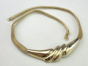STERLING SILVER 925 Short 16" Necklace Abstract Mesh 23g - Picture 1 of 11