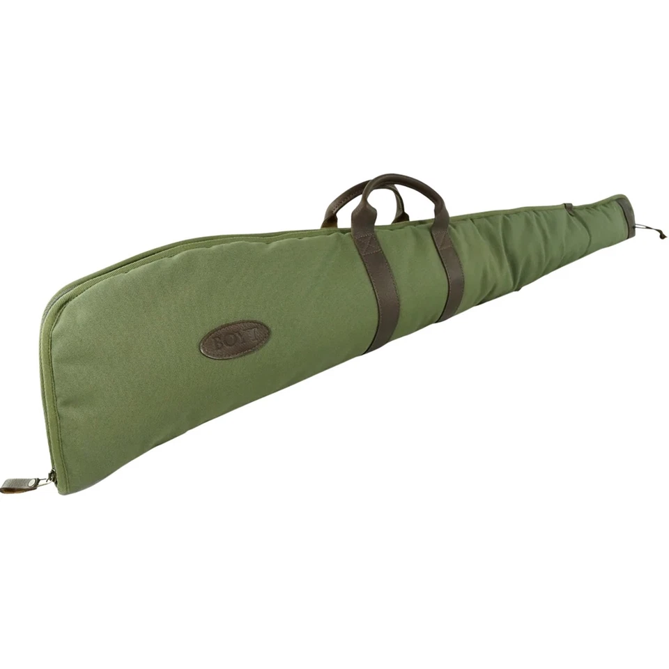 Boyt Harness GCRFUS48 48" Green Waxed Canvas Rifle Case w/ Tanned Leather Accent