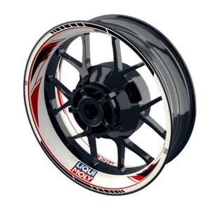 Pegatina de llanta moto Wheelsticker Liqui Moly Design Razor W rojo - Imagen 1 de 7
