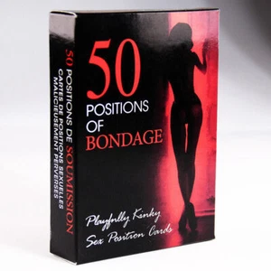50 POSITIONS OF BONDAGE Games Sexual Positions Adult Cards Game Couples Foreplay - Picture 1 of 7