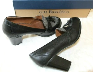 GH BASS & CO. SPITZEN-PUMPS mit Quasten schwarz & Fischgrätmuster 6,5 M  - Bild 1 von 11