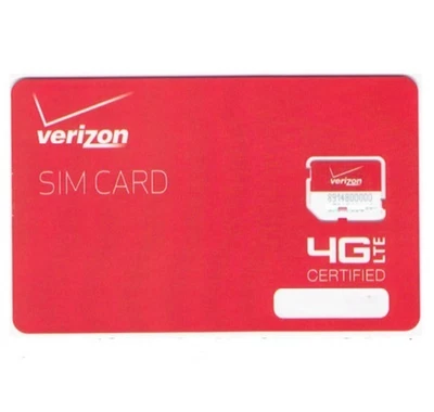 Verizon 4G LTE Micro SIM Card 3FF | Certified Original | New Activation - Image 1 of 2