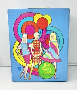 Vintage 60er Barbie Stacey Francie Puppenkoffer Koffer 1968 Mid Century Wear Seen - Bild 1 von 24