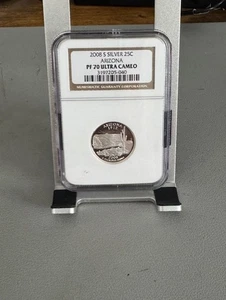 2008 S Arizona Silver Statehood Quarter NGC PF 70 ULTRA CAMEO - Picture 1 of 2