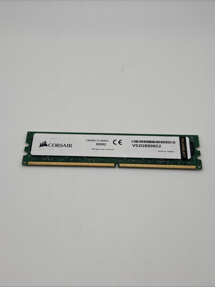 Corsair 2 GB DDR2 Memory (VS2GB800D2) PC2-6400 (800 MHz) 240-Pin DIMM CL5 - Image 1 of 1