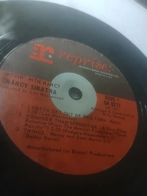 NANCY SINATRA Movin' With 7" 33 1/3rpm EP Reprise 6277 Jukebox LP Nancy  - Image 1 of 3