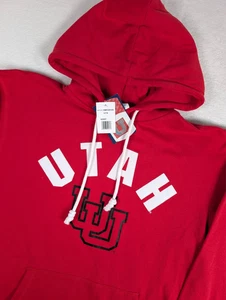 Utah Utes Champion Hoodie Mens Small Red College Football NWT - Picture 1 of 7