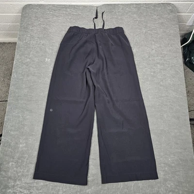 Lululemon Pants Womens 6 On the Fly Wide Leg Black Pull On 7/8 Performance Yoga - Image 1 of 4