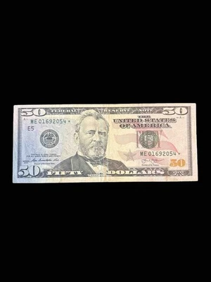 Circulated Star Note-  $50 Bill (Fifty Dollar Bill) - 2013 - Image 1 of 2