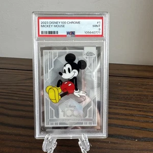 2023 Topps Chrome Disney 100 Mickey Mouse PSA 9 #1 - Picture 1 of 2