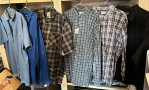 Herren 3XL XXXL Neu Mit Etikett Hemdpaket Button Down Langarm & Kurzarm 6 im Paket - Bild 1 von 7