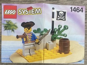 Lego 1464 Pirate Lookout 100% Complete with instructions Vintage 1992 System