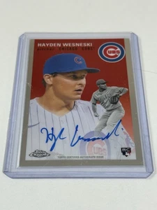 2023 Topps Chrome Anniversary HAYDEN WESNESKI AUTOGRAPH/AUTO CUBS CPA-HW - Picture 1 of 2