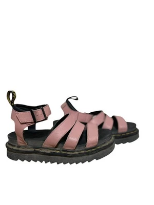 Sandalias de plataforma Dr. Martens Docs Blaire con correa de cuero - rosa - para mujer talla 8 Foto 1 de 4