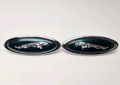 97-06 Jaguar XK8 XKR guardabarros delantero izquierdo y derecho logotipo Jaguar emblema insignia OEM Foto 1 de 4