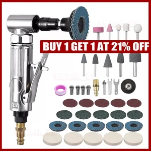 90° 1/4" Right Angle Grinder Polisher Air Die Grinder Sander Kit Grinding UK - Picture 1 of 16