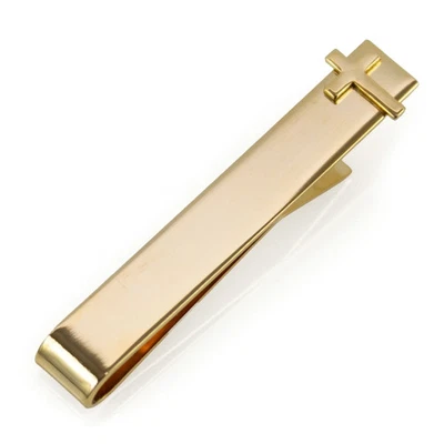 Cross Gold Tie Bar - Image 1 of 3