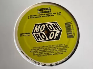 Sierra - Paradise US 12" 1991 Vinyl Deep Piano Garage House Moon Roof MR-50014 - Bild 1 von 3