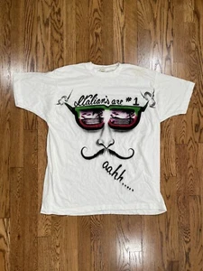 Vintages 80s Italians Are #1 Airbrush Short Sleeve T Shirt White Mens Size XL - Picture 1 of 7