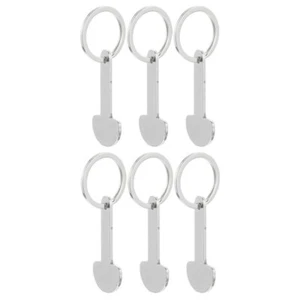 6 Pcs Token Keychain Supermarket Trolley Keyring Portable Tokens Shopping Cart - Picture 1 of 12