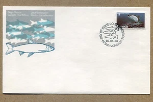CANADA FDC. 1980-05-06 Gefährdete Wildtiere. 17¢ Atlantische Felchen BRIEFMARKE - Bild 1 von 2