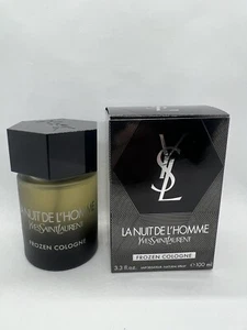 YSL LA NUIT DE L’HOMME FROZEN COLOGNE EDC 100ML/3.4OZ HTF SEE PICS - Picture 1 of 10