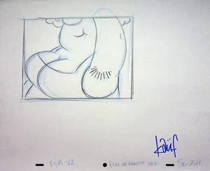 BOB & MARGARET Producción FIRMADO TODD KAUFFMAN Modelo de Personaje Diseño Lápiz #BM - Imagen 1 de 2