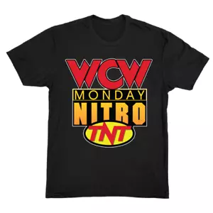 New WCW 2001 Monday Night Nitro TNT Wrestling Logo Shirt Goldberg DDP nWo S-3XL - Picture 1 of 2