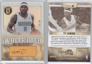 2012-13 Panini Gold Standard White Gold Threads /99 Ty Lawson #34