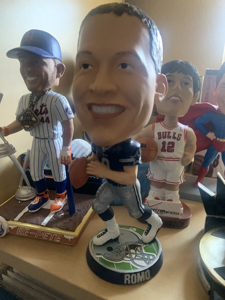 RARE Tony Romo Big Head Dallas Cowboys bobblehead bobble Legends Field Ltd Ed Foto 1 de 1