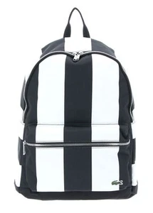 LACOSTE Rucksack back pack Kosmetiktasche Tasche Schwarz Weis neu mit Etikett - Bild 1 von 4