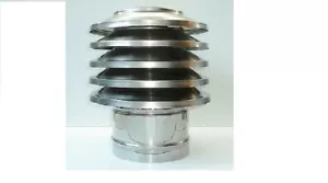 Campana de Aleta Parte Superior Chimenea Tapa Acero Inox. 180mm - Imagen 1 de 1