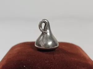 Vintage Sterling Silver Hershey Kiss Pendant .925 Hershey Park Charm. Travel - Picture 1 of 5