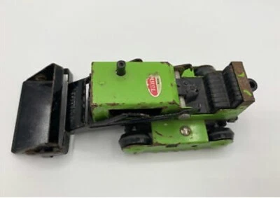 Tonka Bulldozer Small Dozer Green/Black Pressed Steel Early 1970s Used - Image 1 of 4